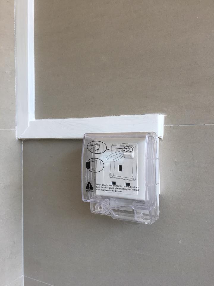 install-new-power-outlet-w-cover